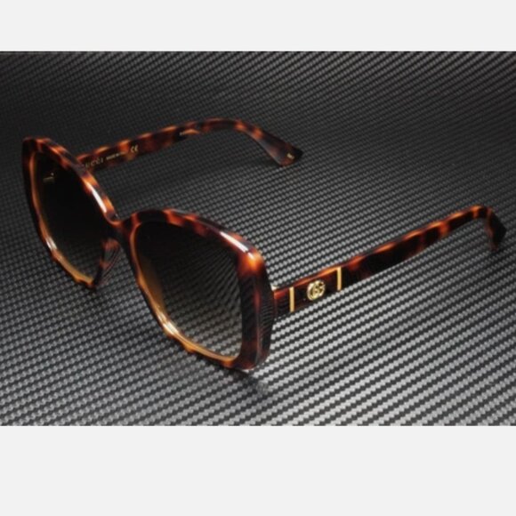Sale! Gucci Womens 56mm Sunglasses Brown - Picture 1 of 5
